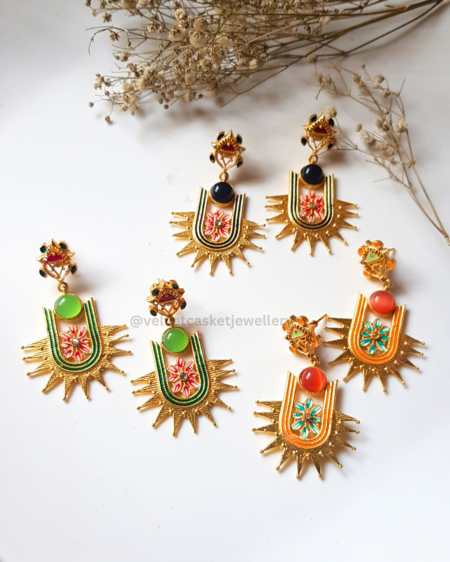 Tejal Brass Earrings