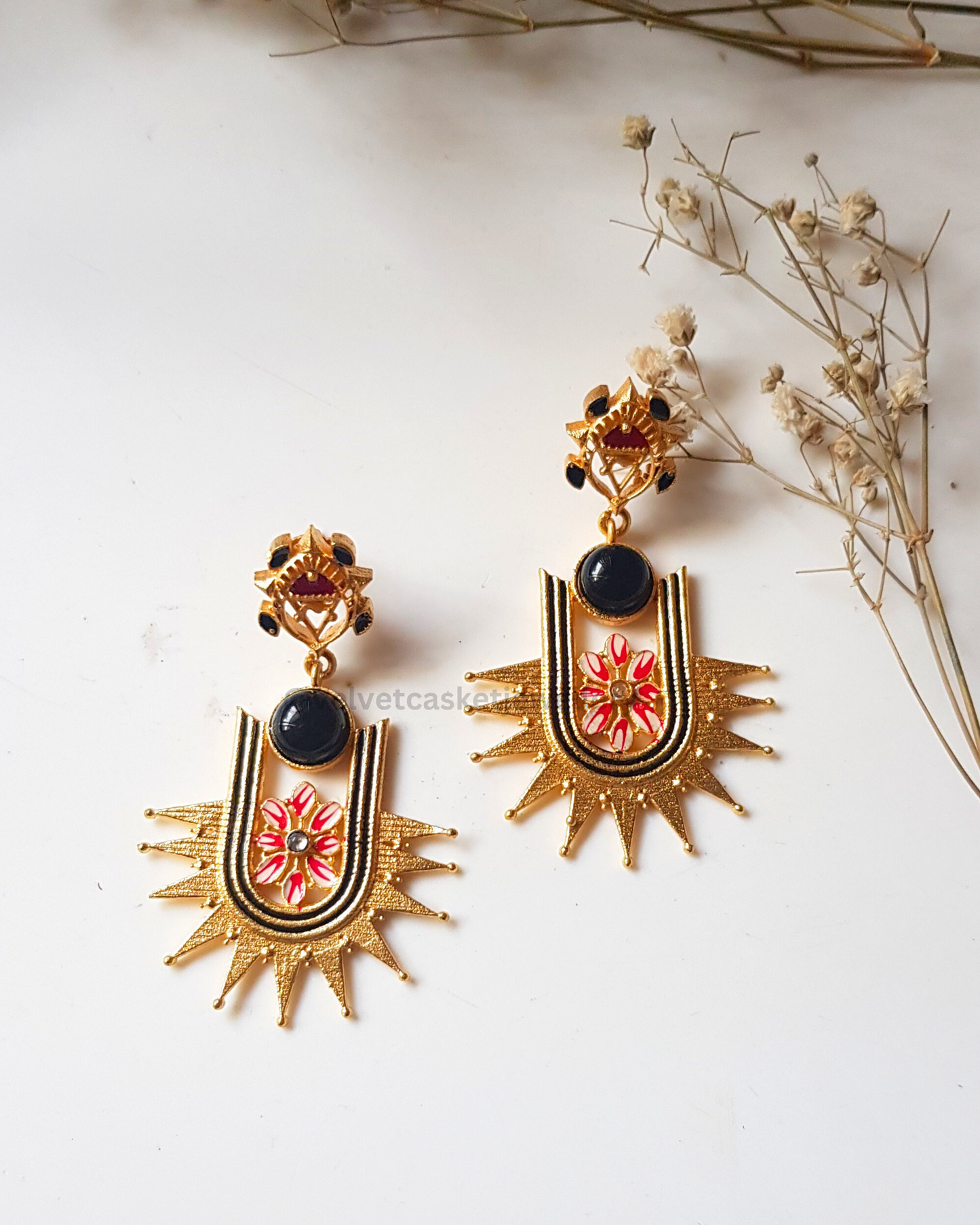 Tejal Brass Earrings