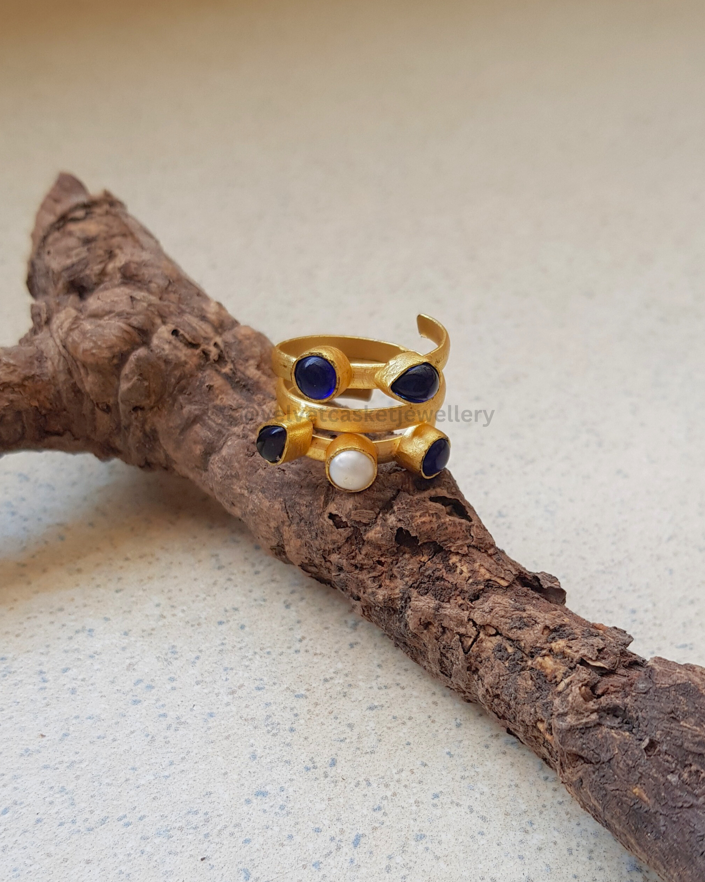 Oona Brass Adjustable Ring