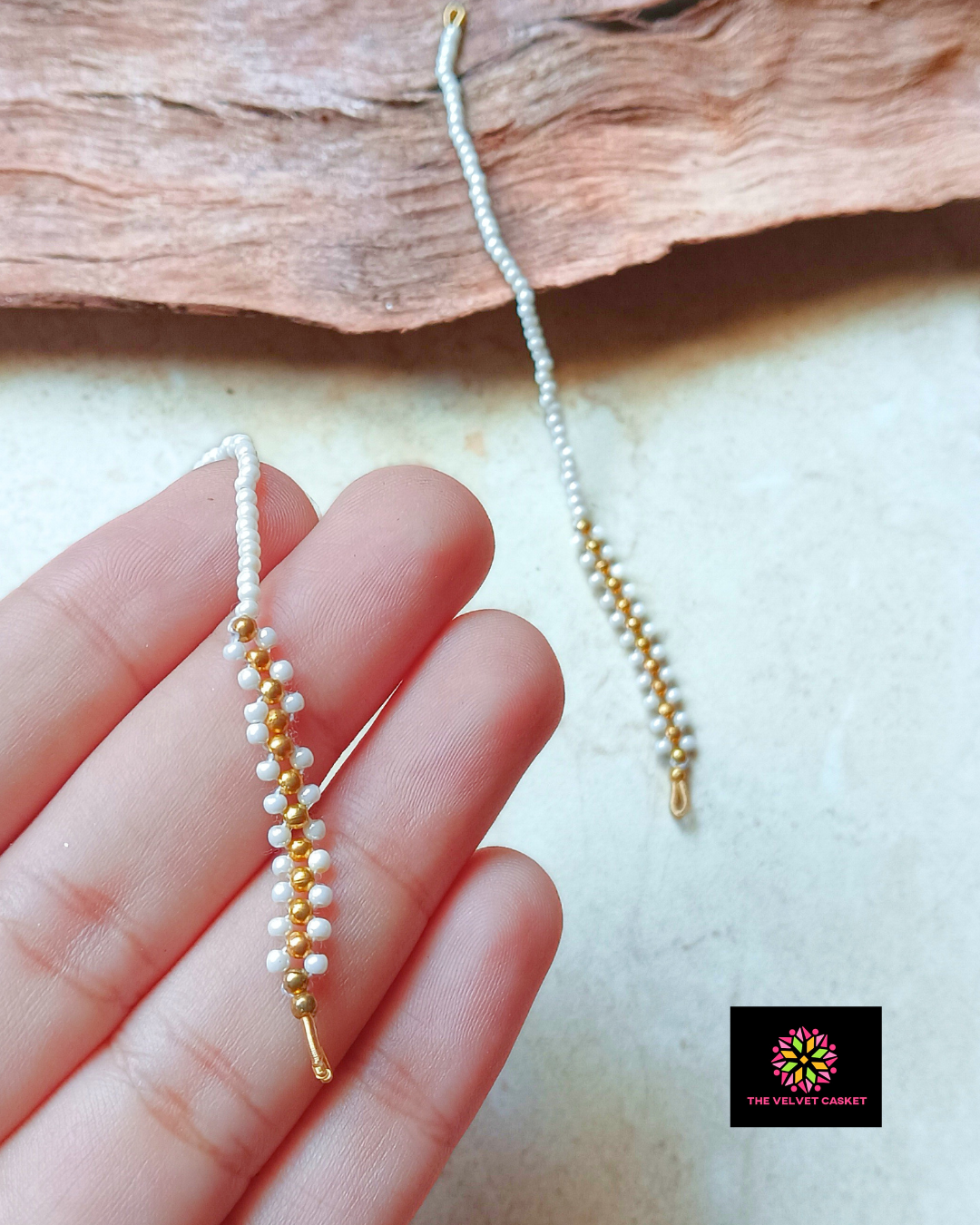 Small Pearls Ear Chain