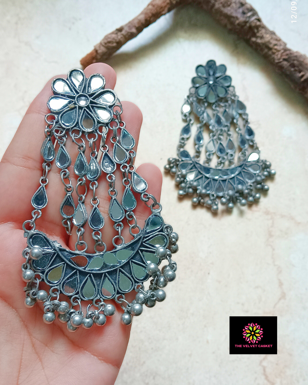 Chandni : Mirror Earrings
