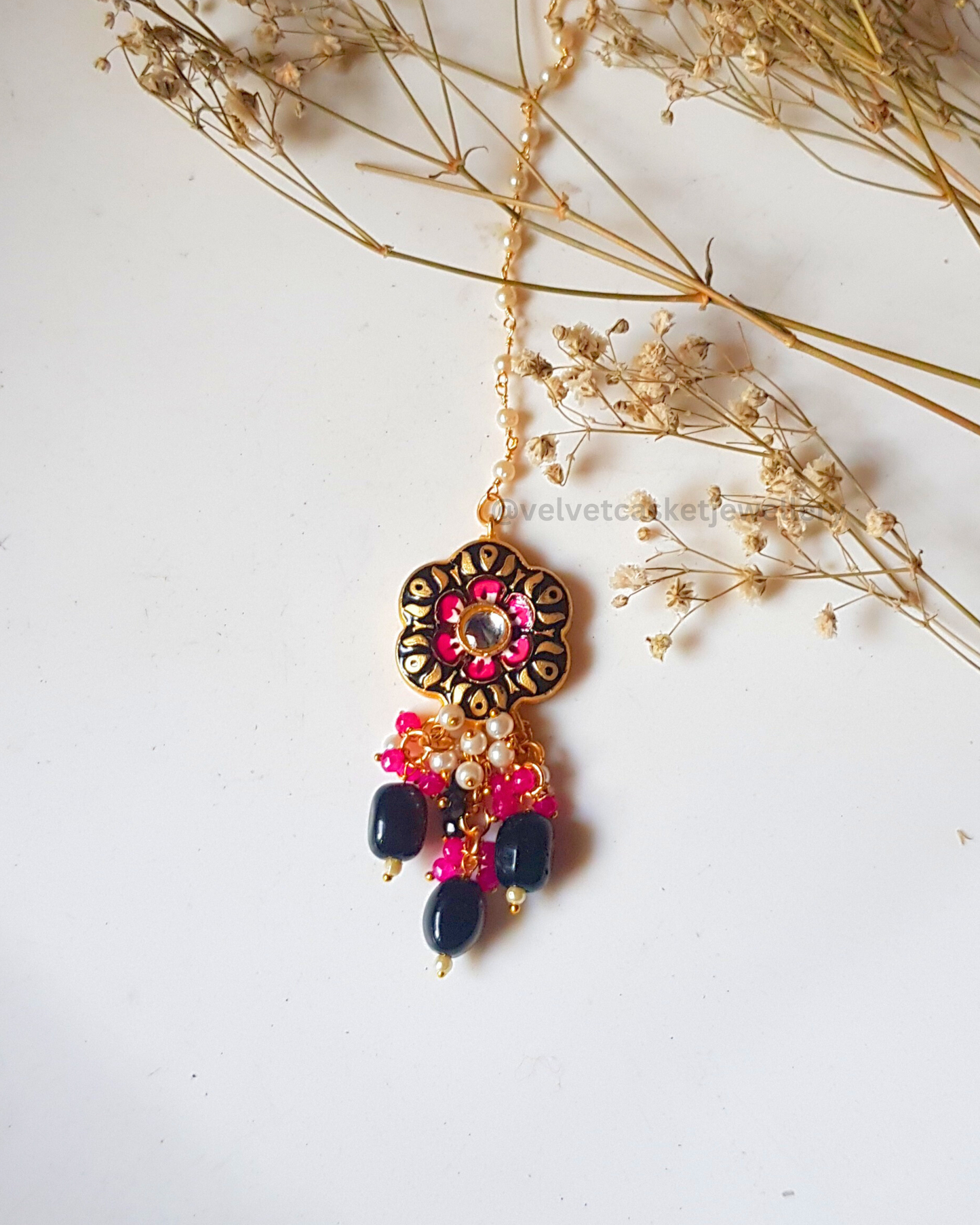 Noori Meenakari Choker Necklace Set