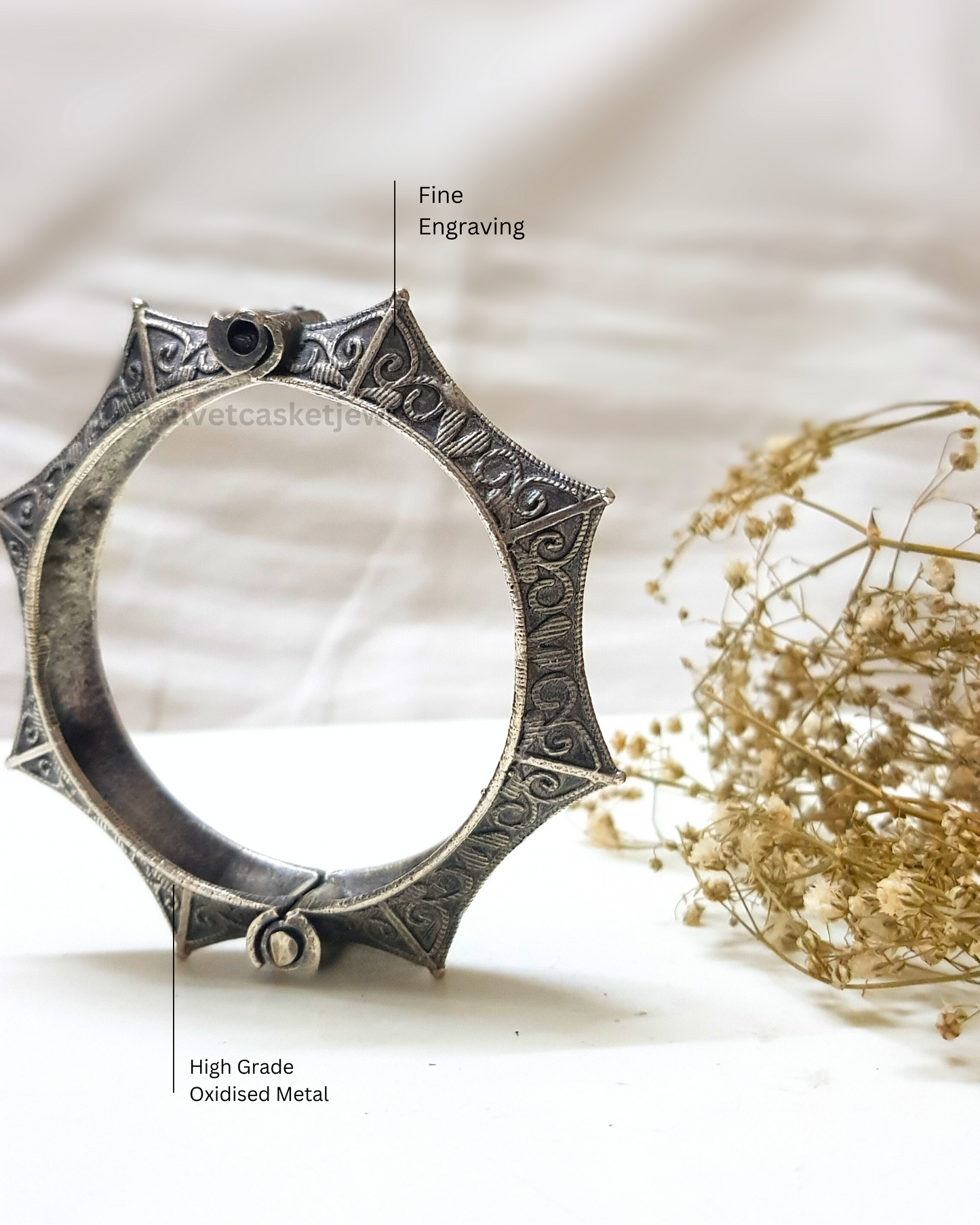 Adira Antique Oxidised Adjustable Kada