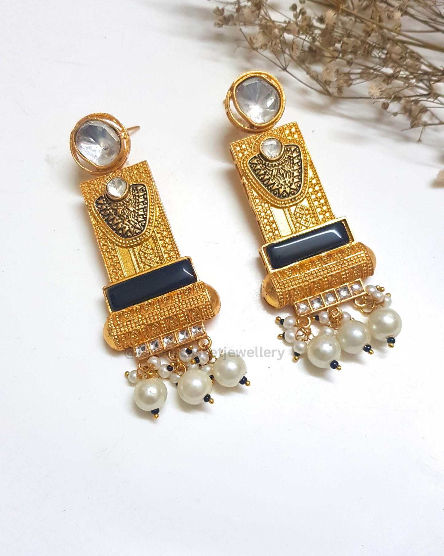 Shia Brass Earrings