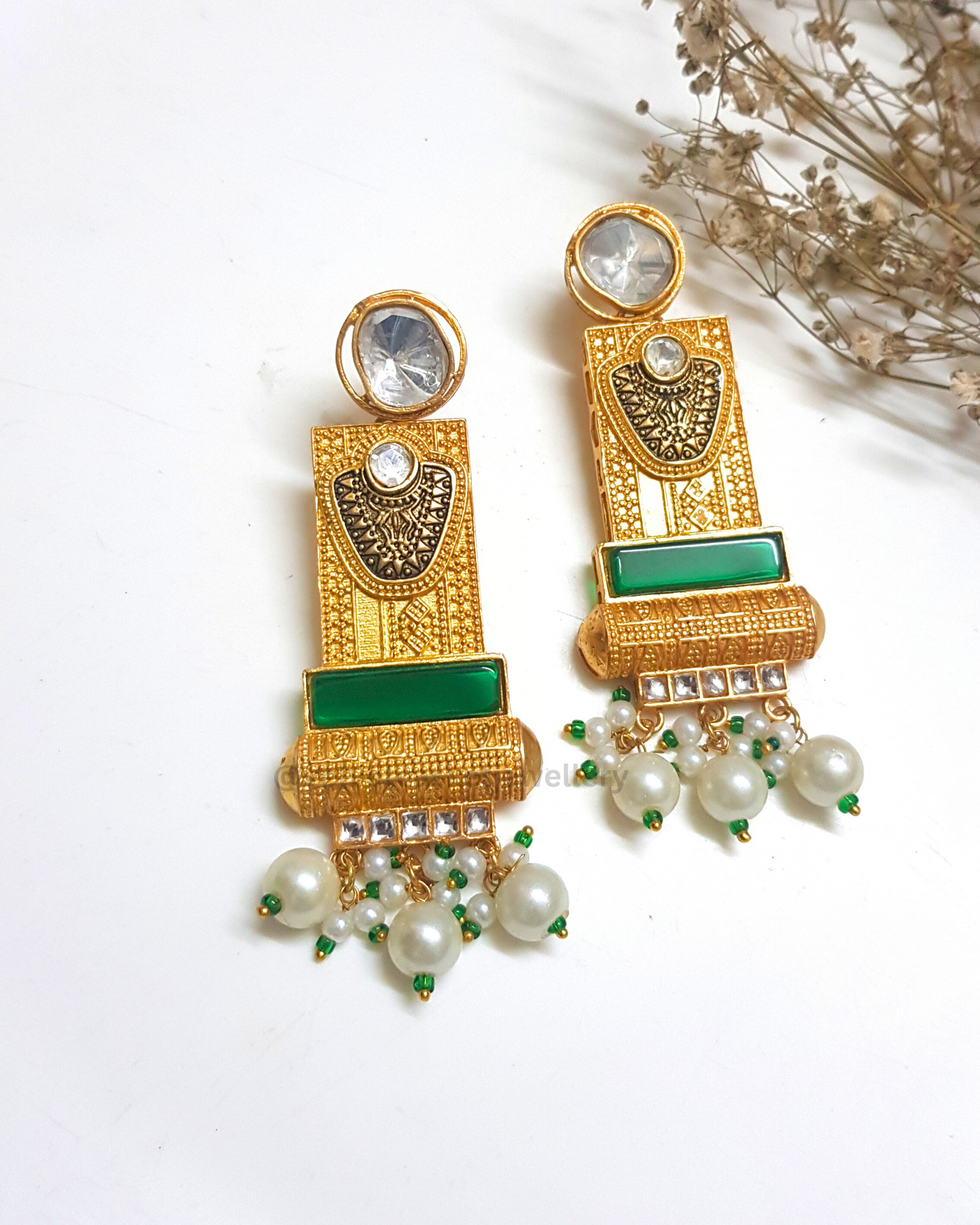 Shia Brass Earrings