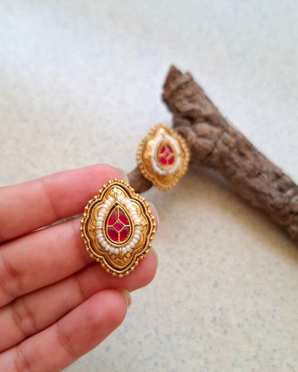 Rasa Brass Earrings