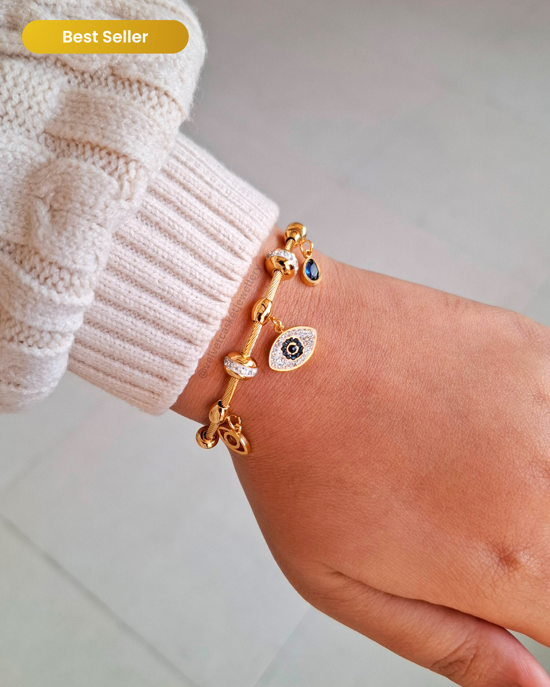Evil eye Statement Bracelet ( Anti Tranish )