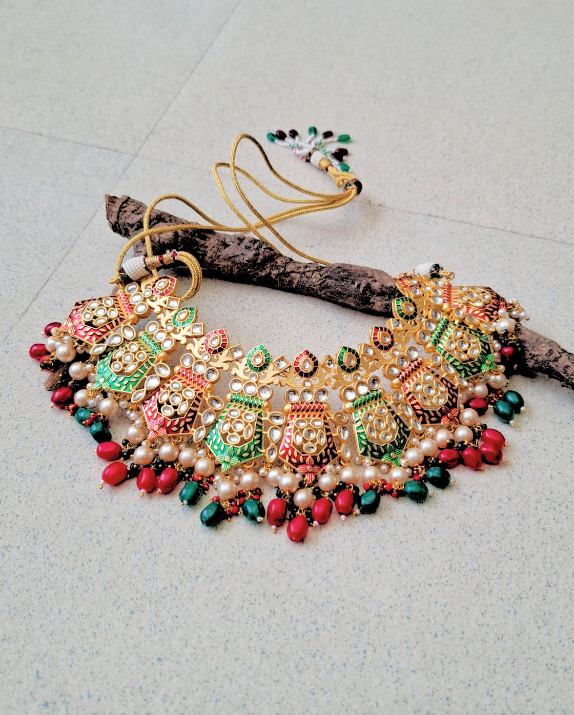 Inaara Meenakari Necklace Set