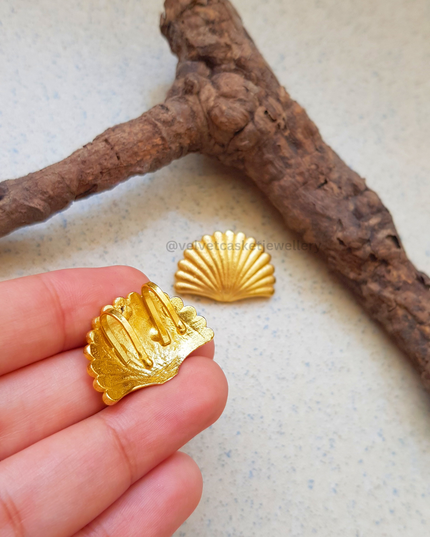 Raeve Bugadi Brass Earrings