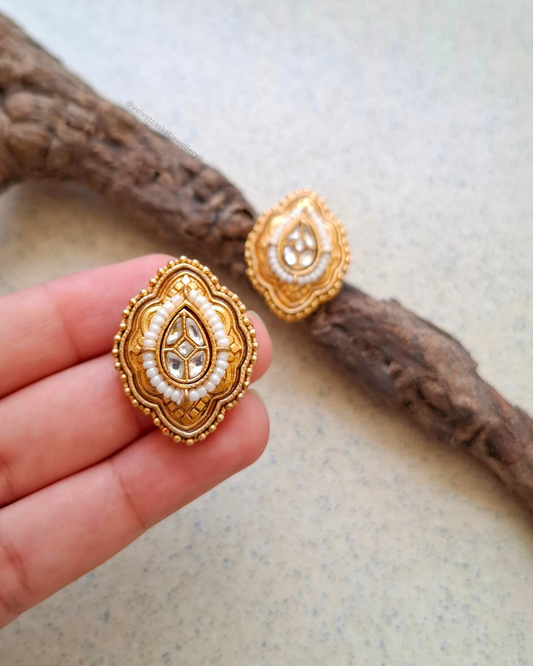Rasa Brass Earrings