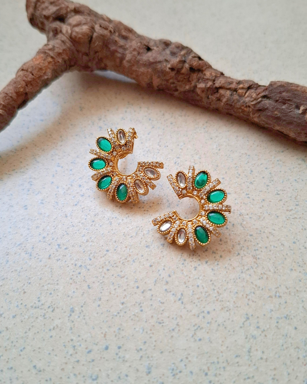 Heer Brass Earrings