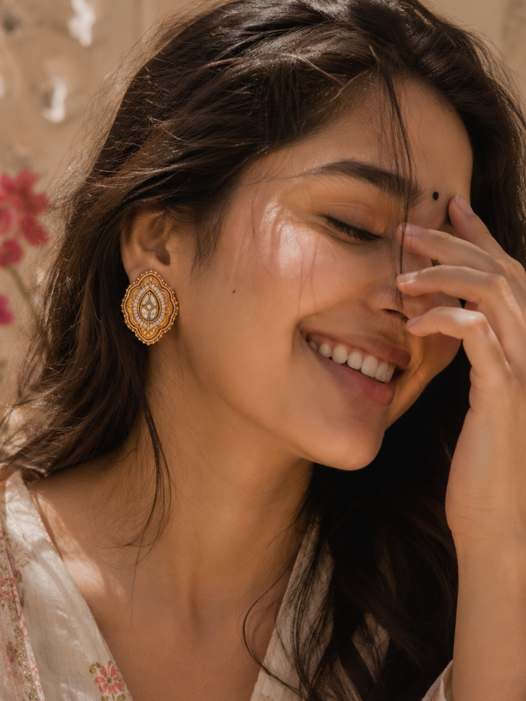Rasa Brass Earrings