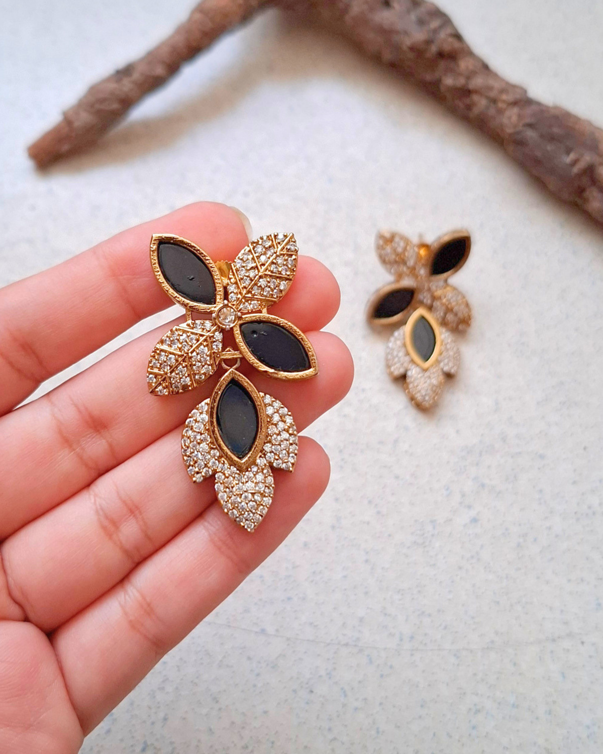Iktara Brass Earrings