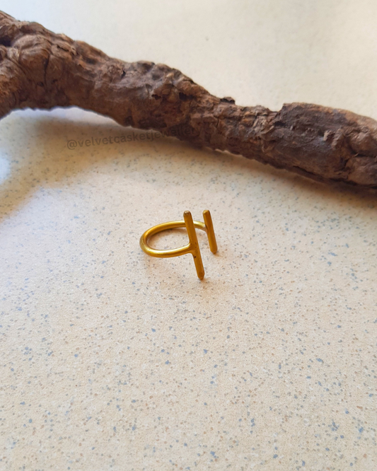 Margot Brass Adjustable Ring