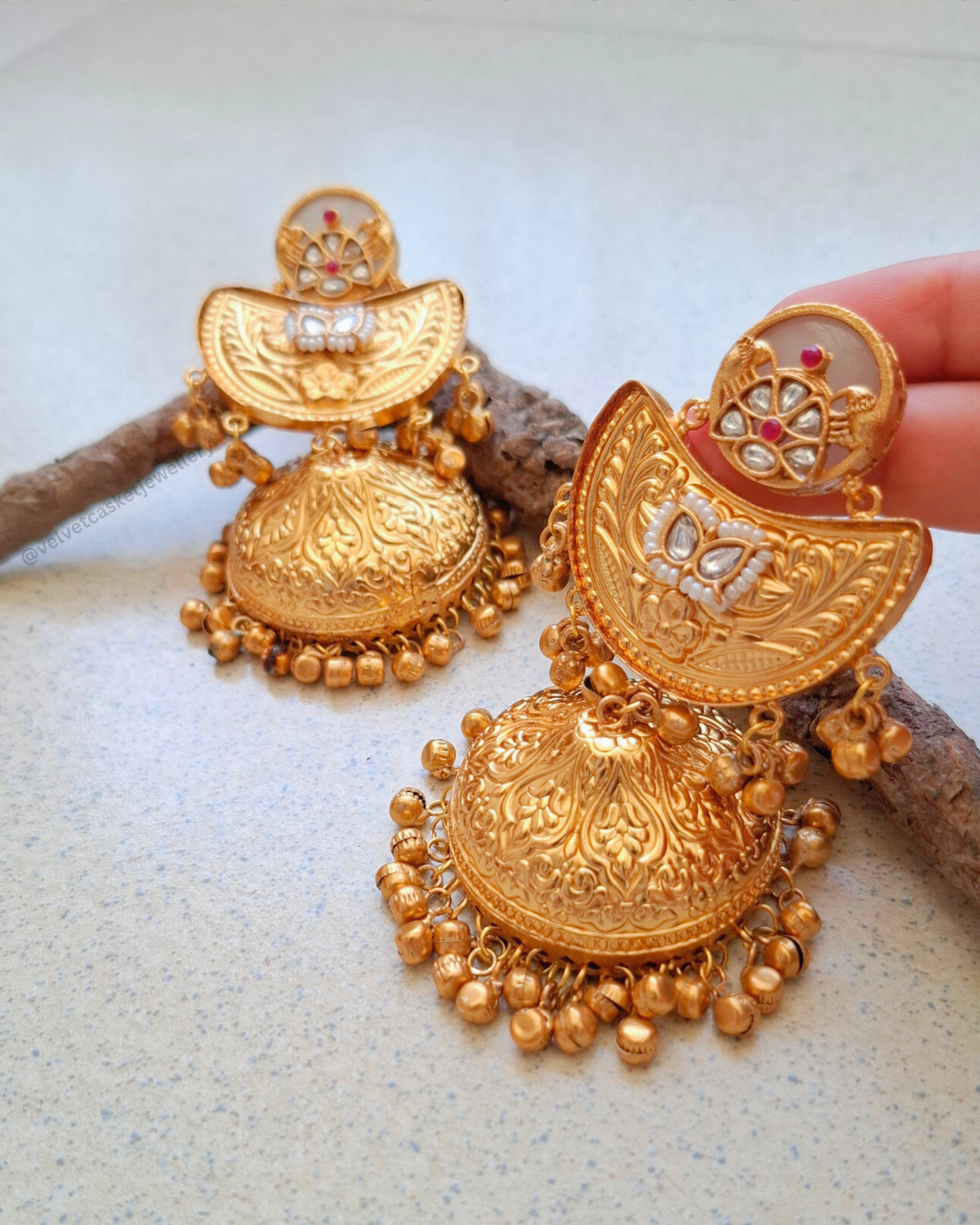 Sunehri Brass Earrings
