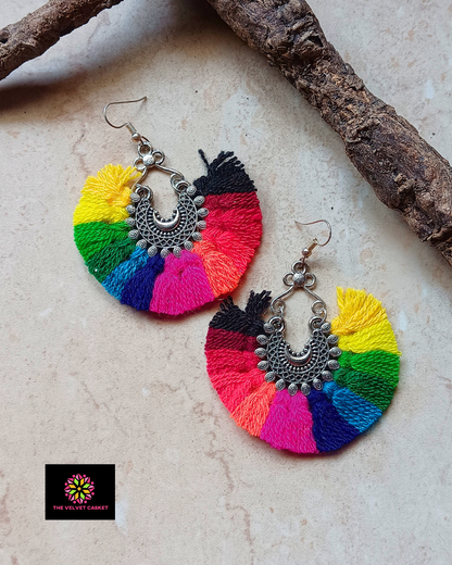 Multi Mini Thread Earrings