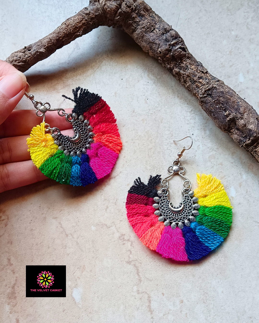 Multi Mini Thread Earrings