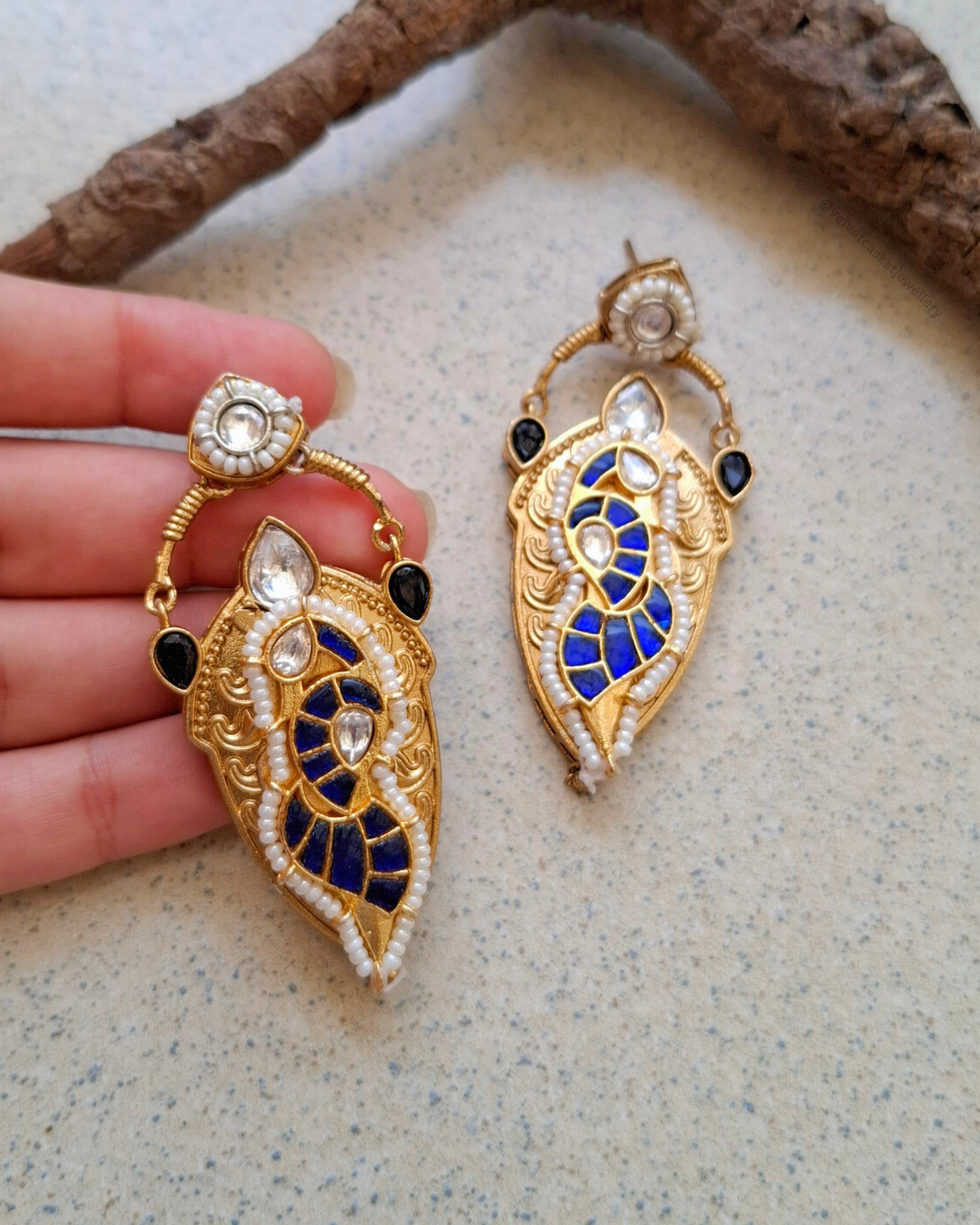 Naveli Brass Earrings