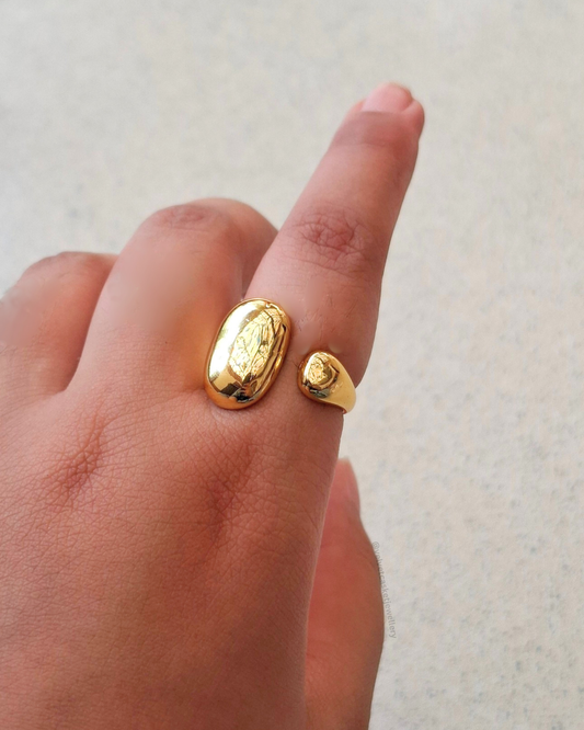 Raahe Adjustable Ring (Anti - Tarnish)