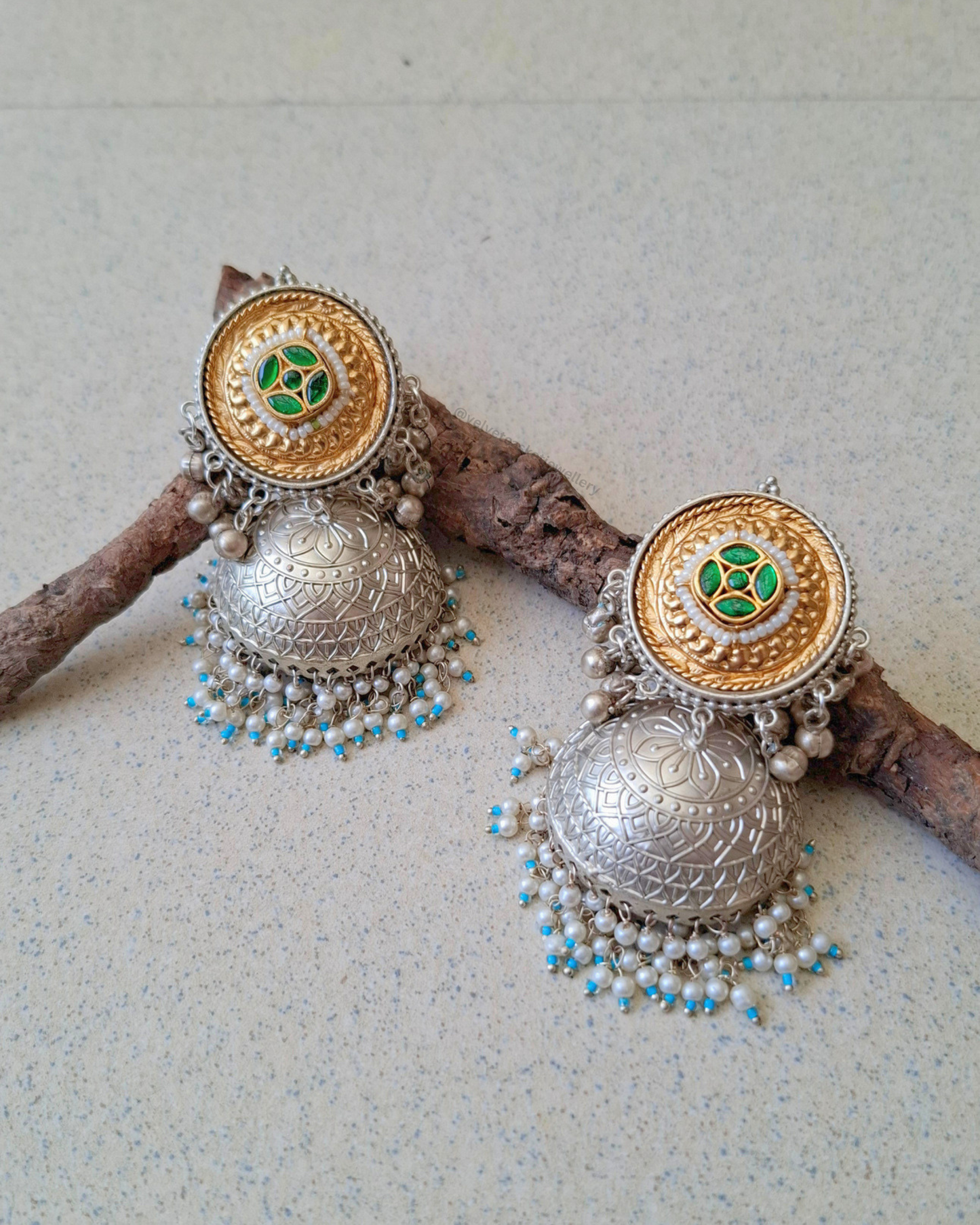Sutra Brass Earrings