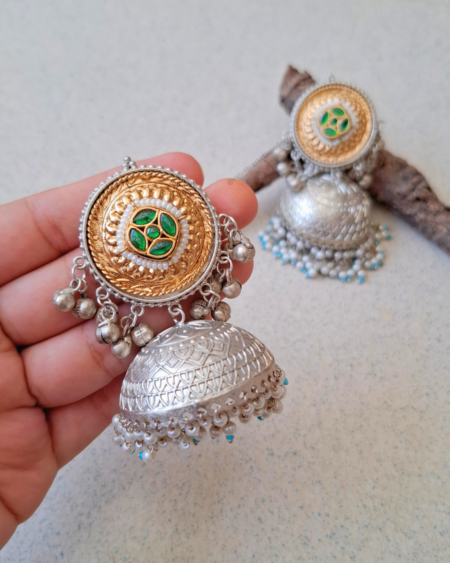 Sutra Brass Earrings