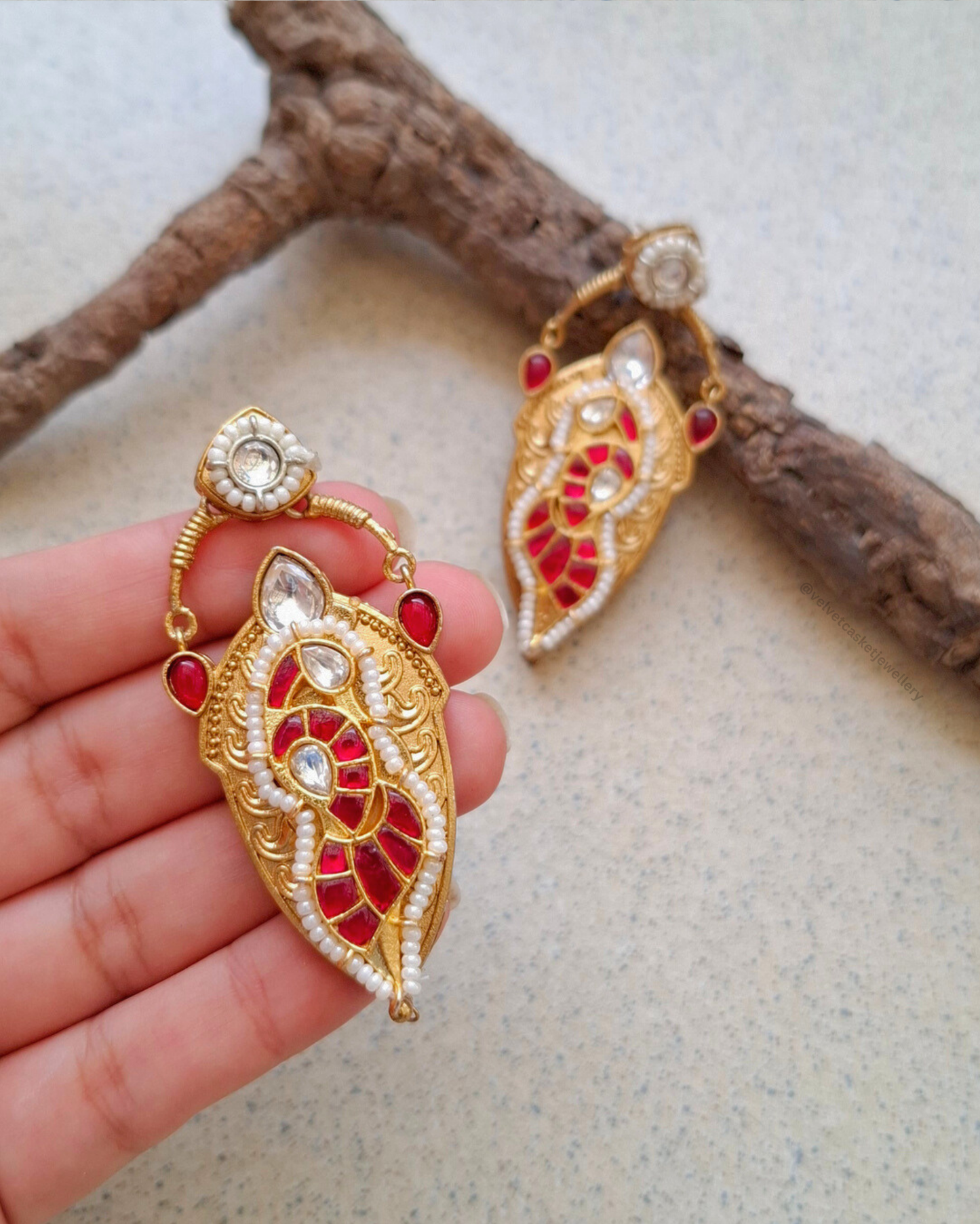 Naveli Brass Earrings