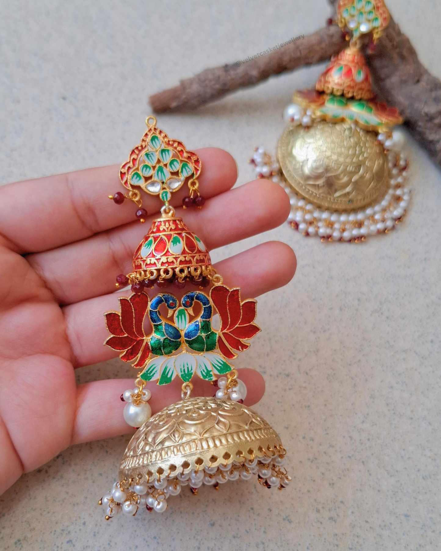 Anja Brass Earrings