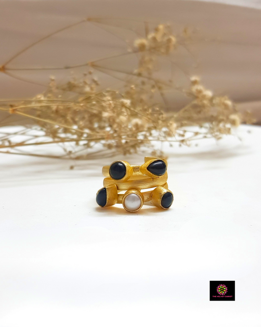Oona Brass Adjustable Ring