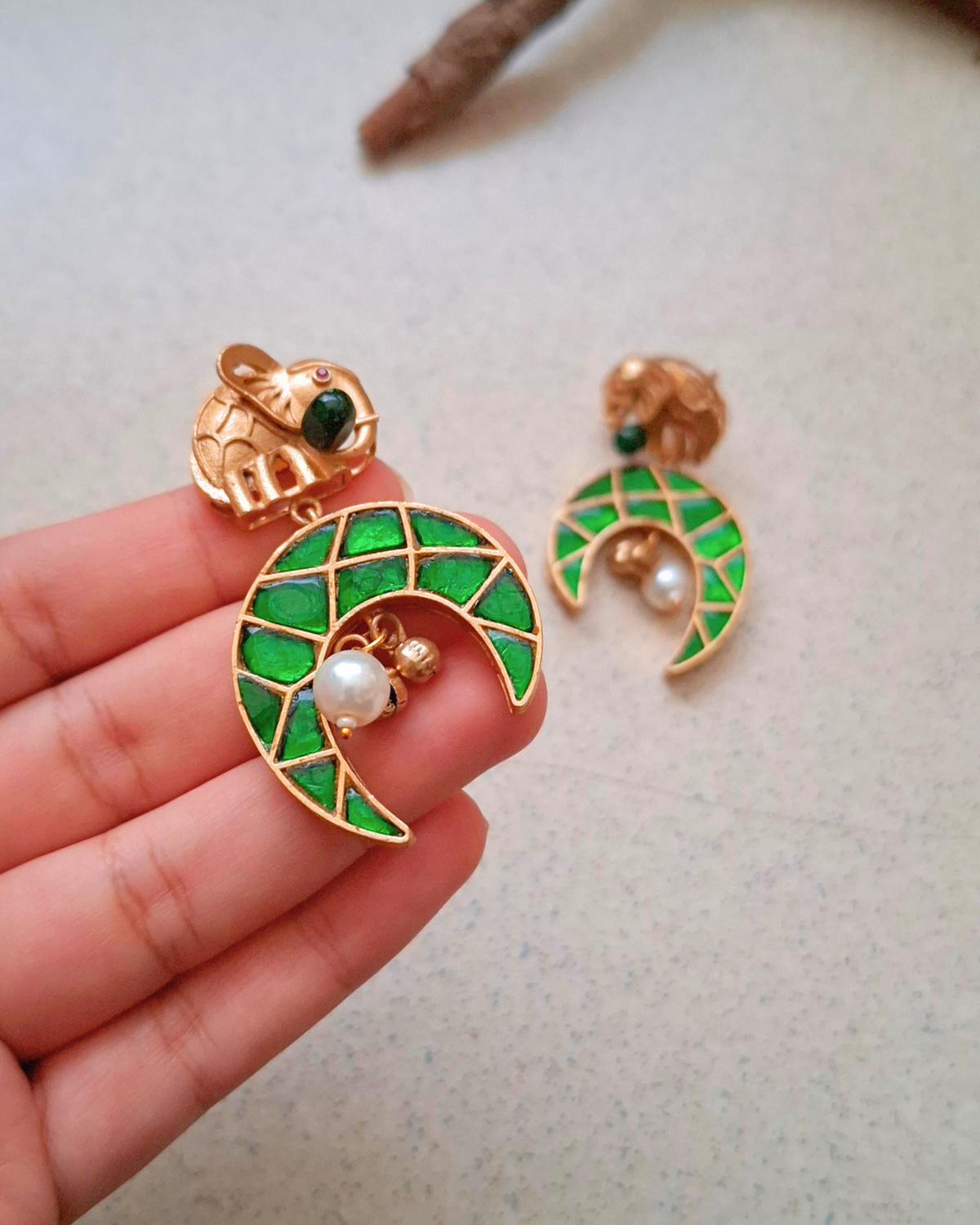 Paarijat Brass Earrings