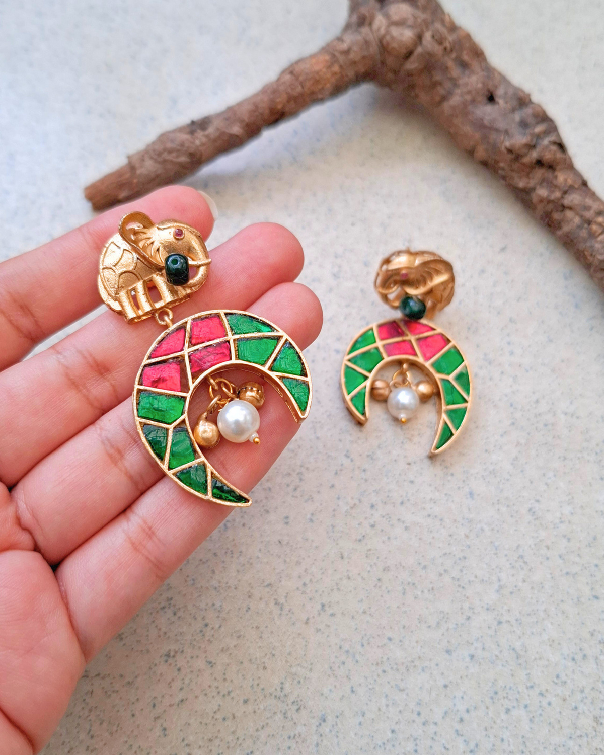 Paarijat Brass Earrings