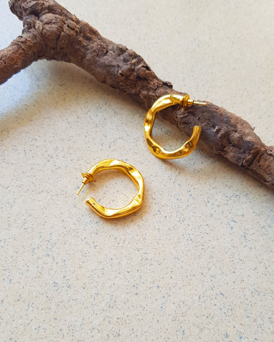 Erina Brass Hoops