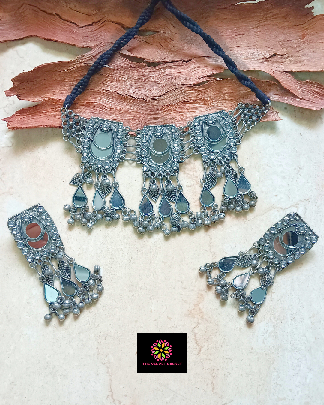 Chandrika Mirror Necklace Set