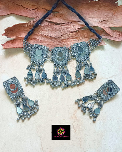 Chandrika Mirror Necklace Set