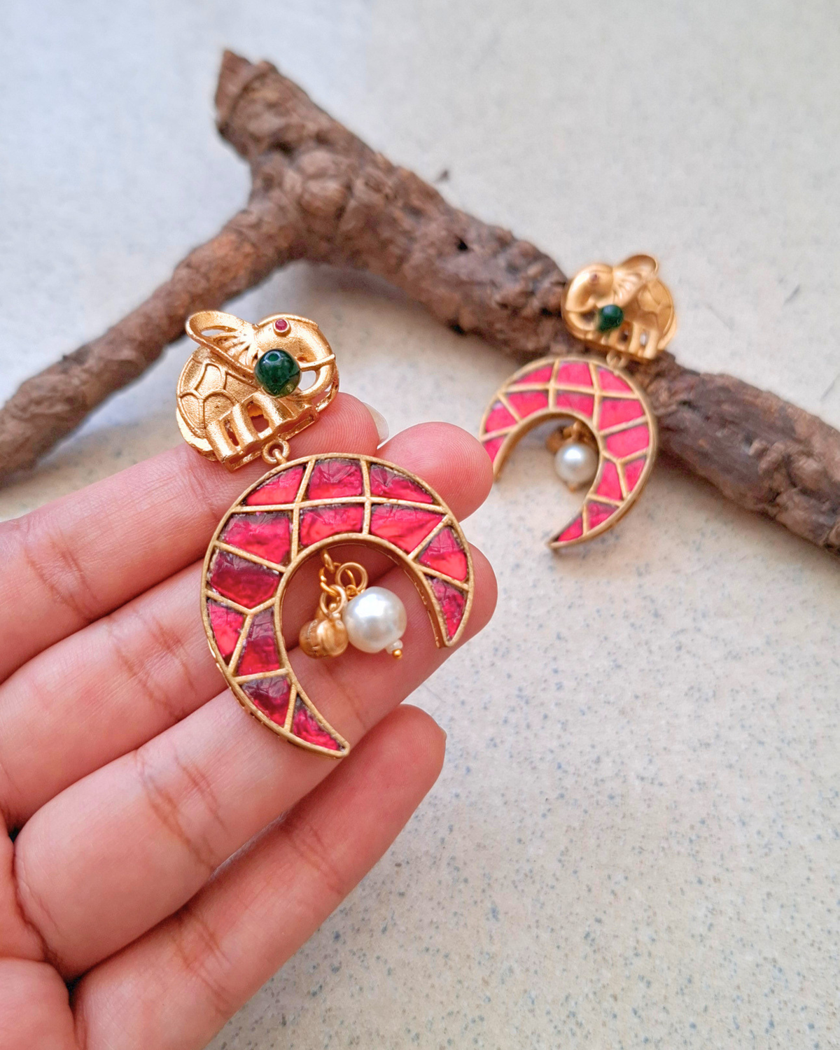 Paarijat Brass Earrings