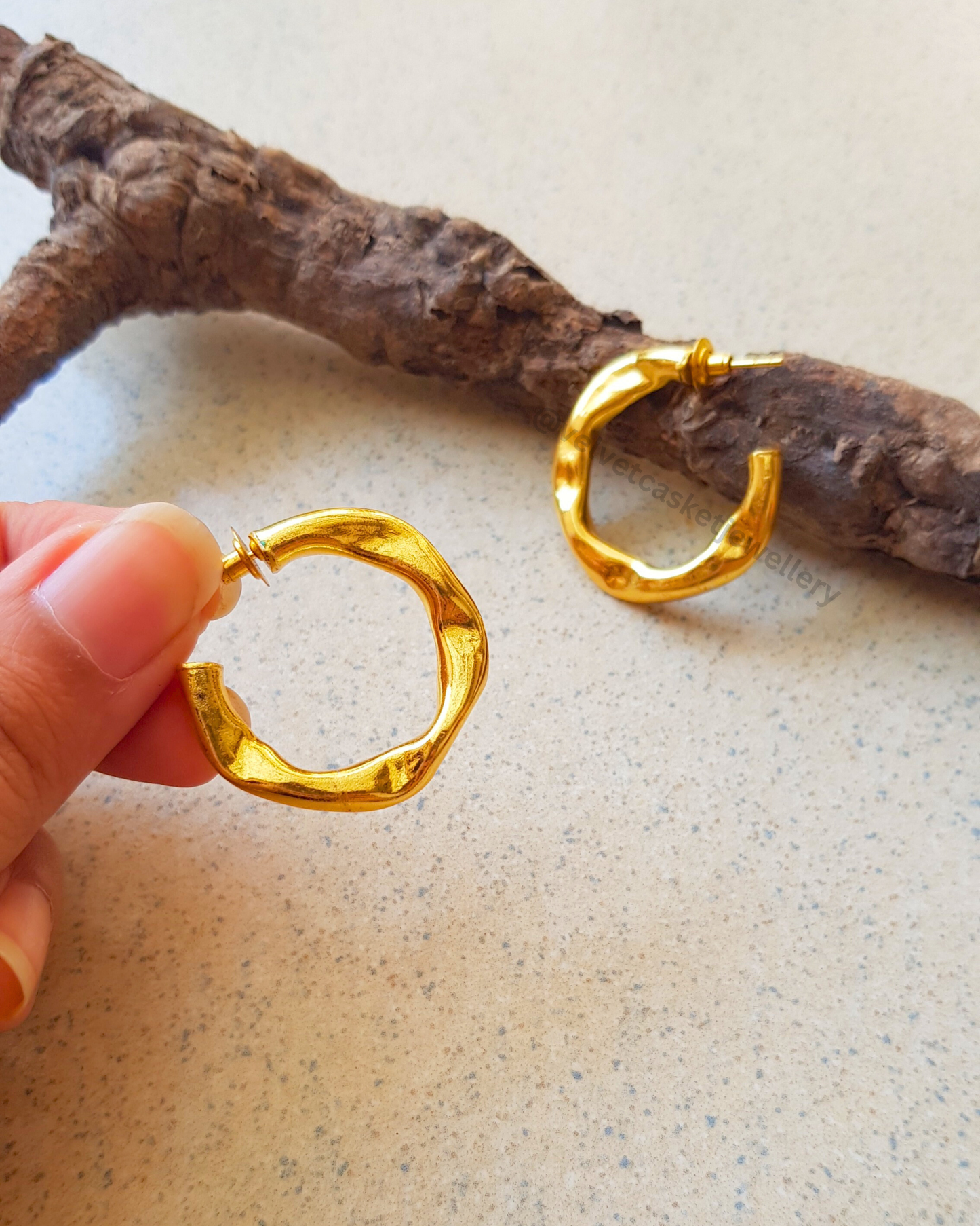 Erina Brass Hoops