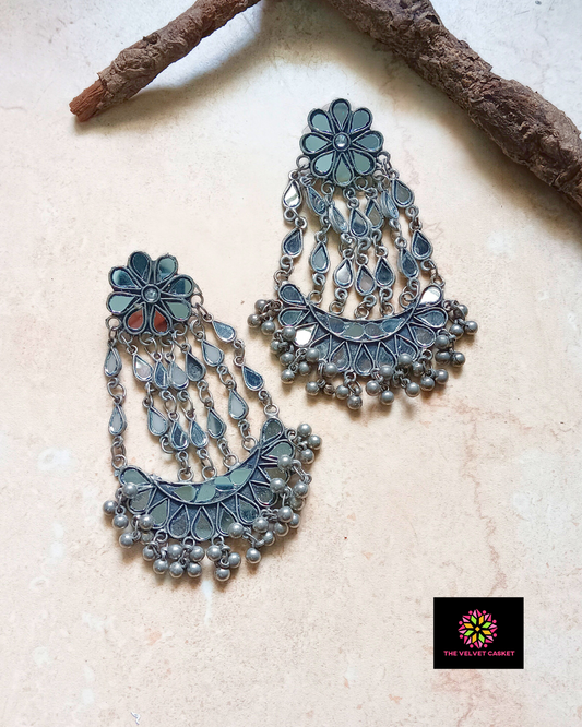 Chandni : Mirror Earrings