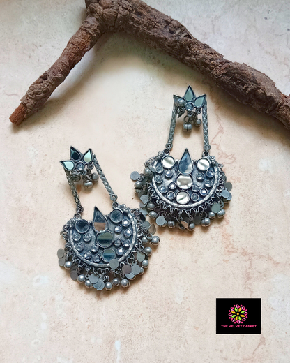 Aks Oxidised Earrings