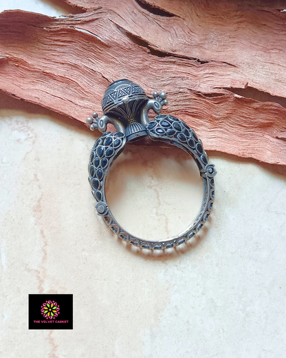 Aroha Antique Oxidised Adjustable Kada