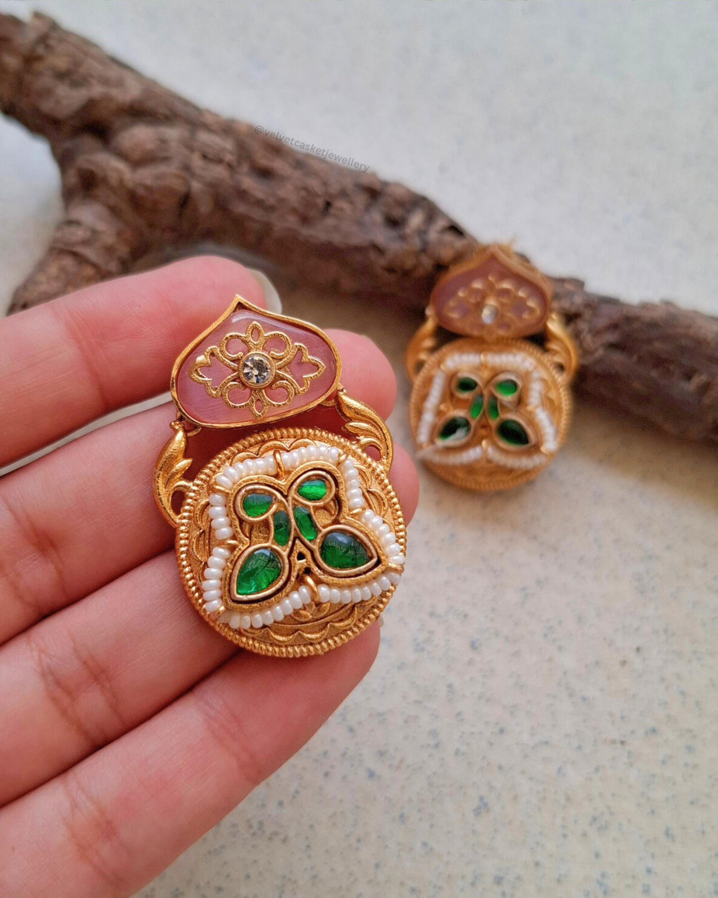 Padma Brass Earrings