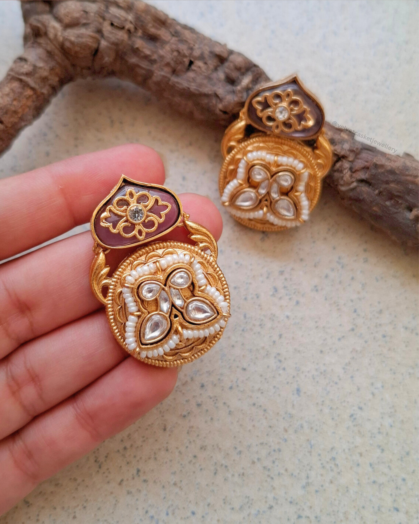 Padma Brass Earrings