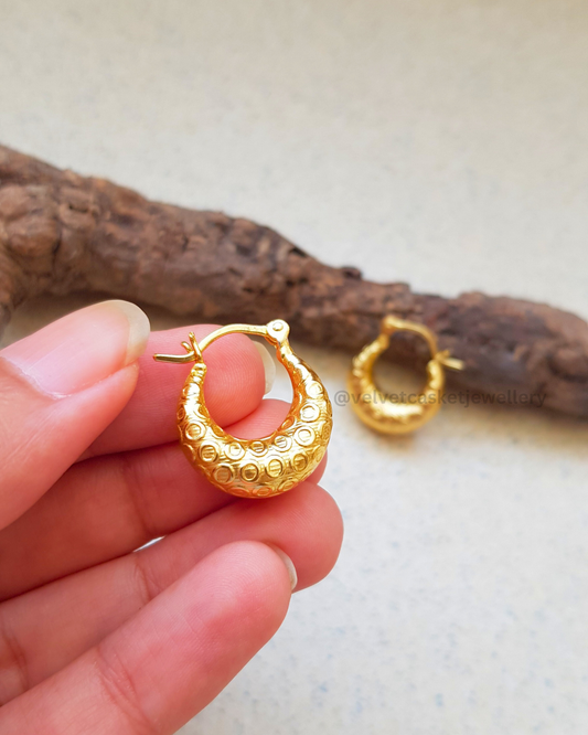 Aurelia Brass Hoops
