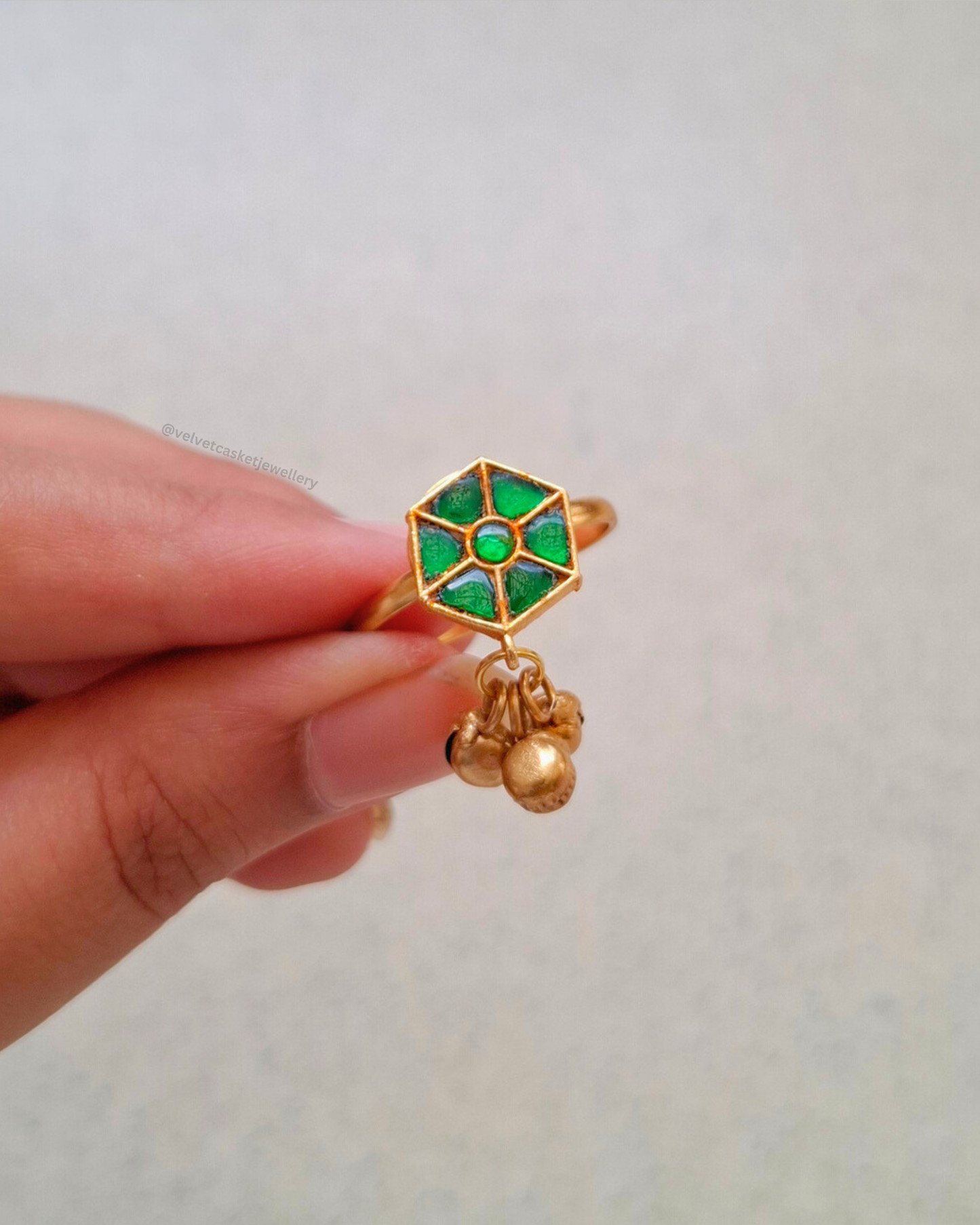 Iksha Adjustable Brass Ring