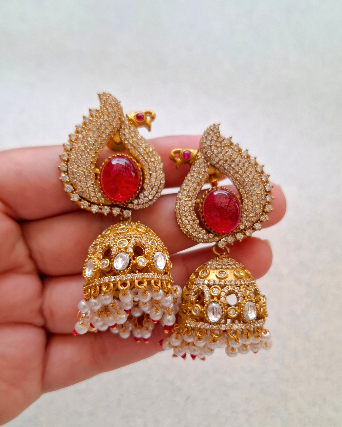 Mythri Brass Earrings