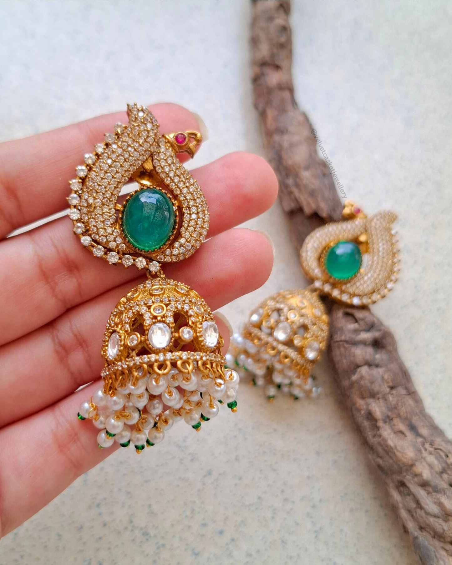 Mythri Brass Earrings