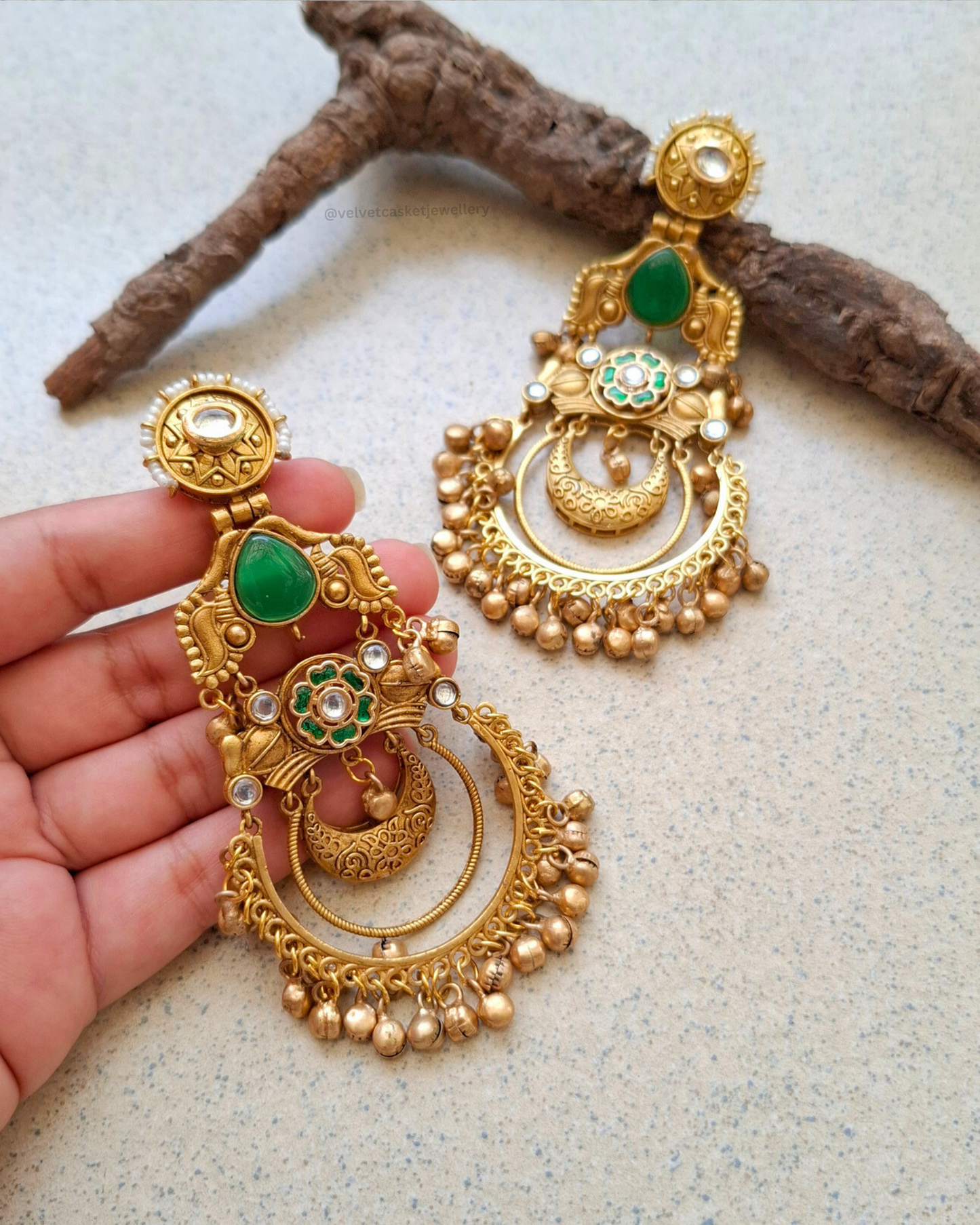 Maeri Brass Earrings