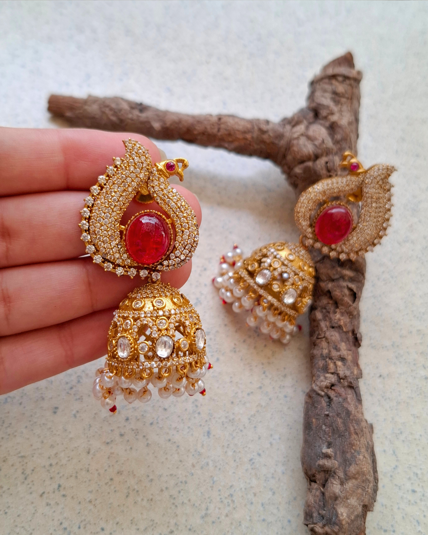 Mythri Brass Earrings