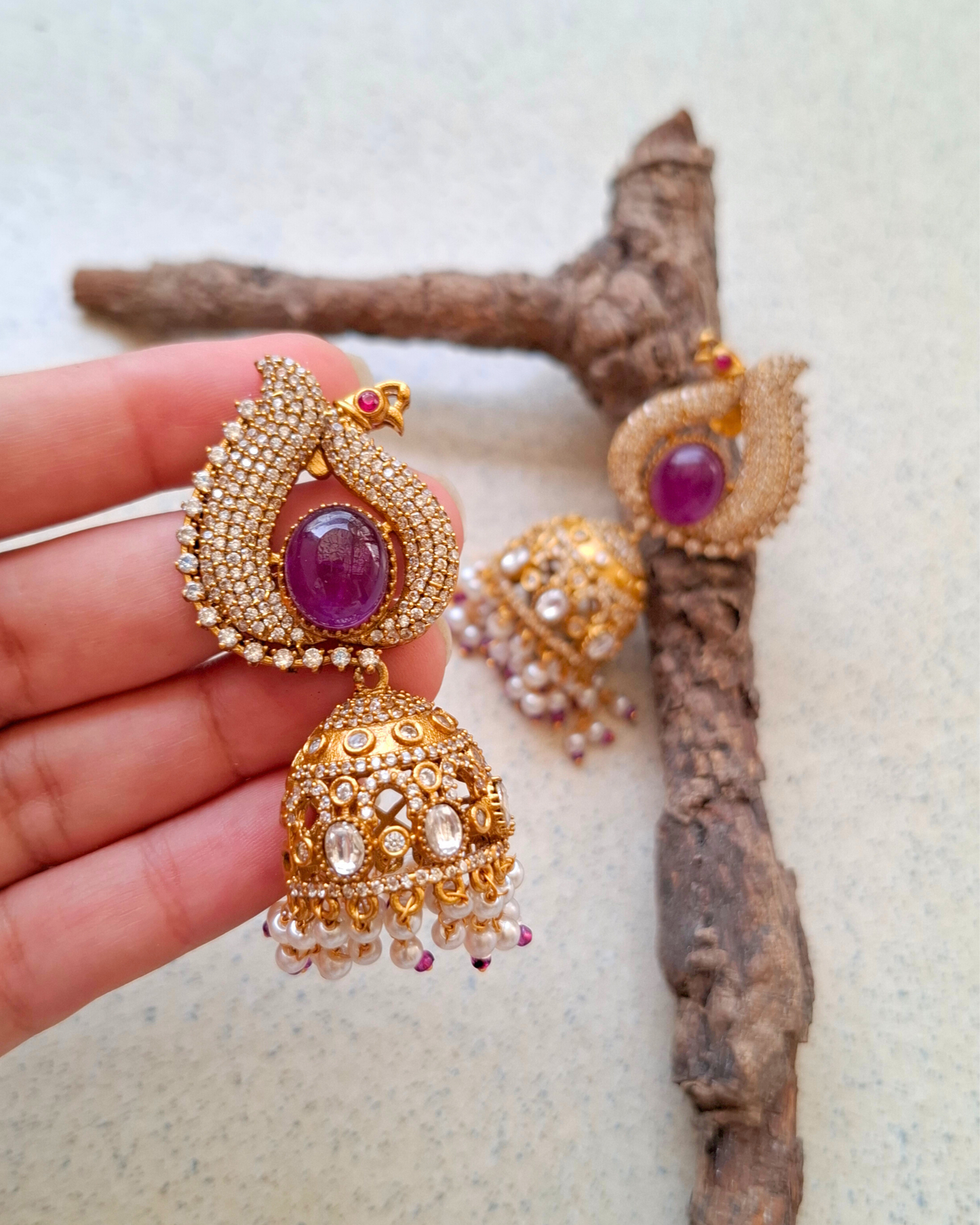 Mythri Brass Earrings