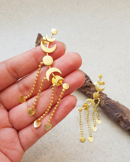 Kaashvi Brass Earcuffs