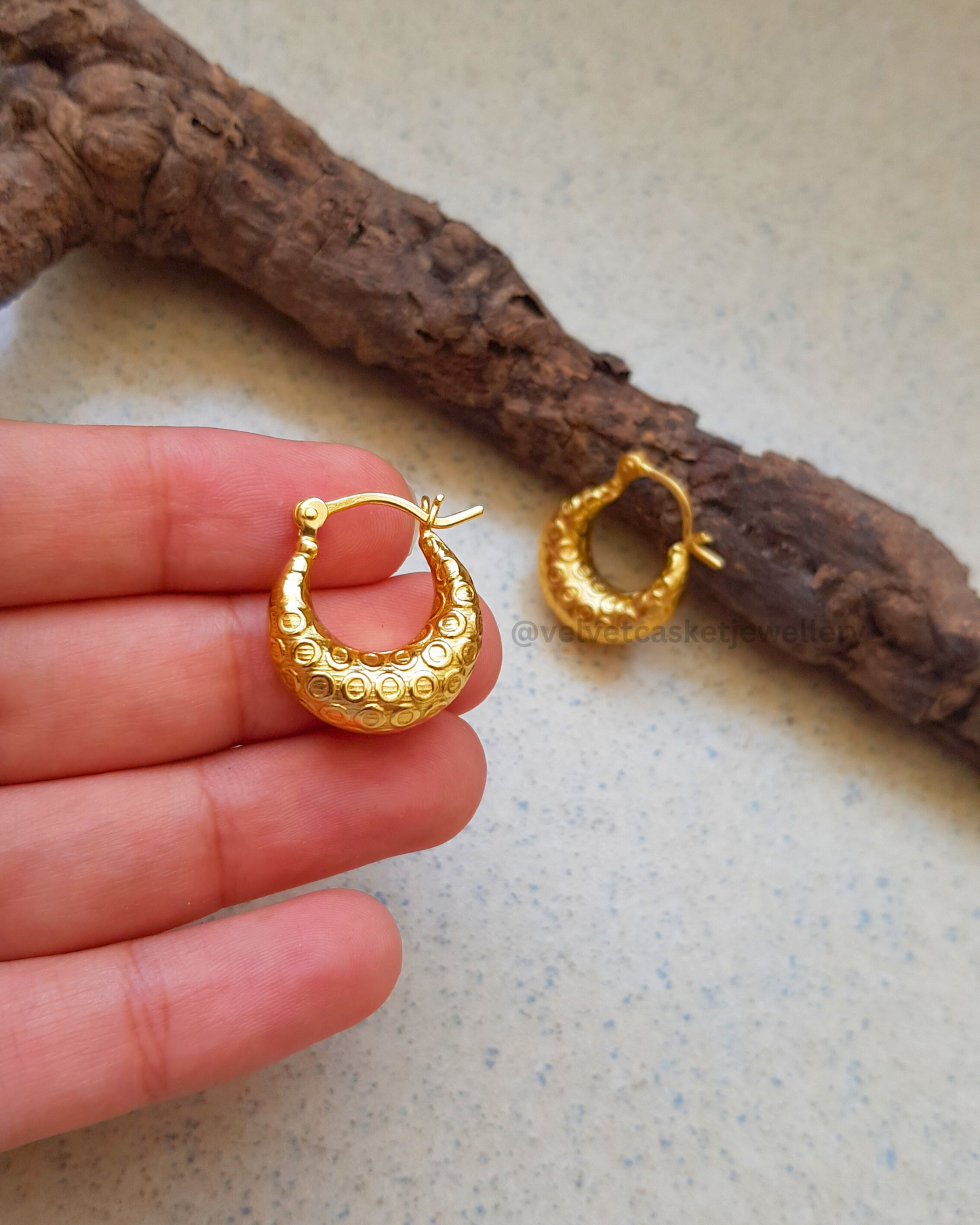 Aurelia Brass Hoops