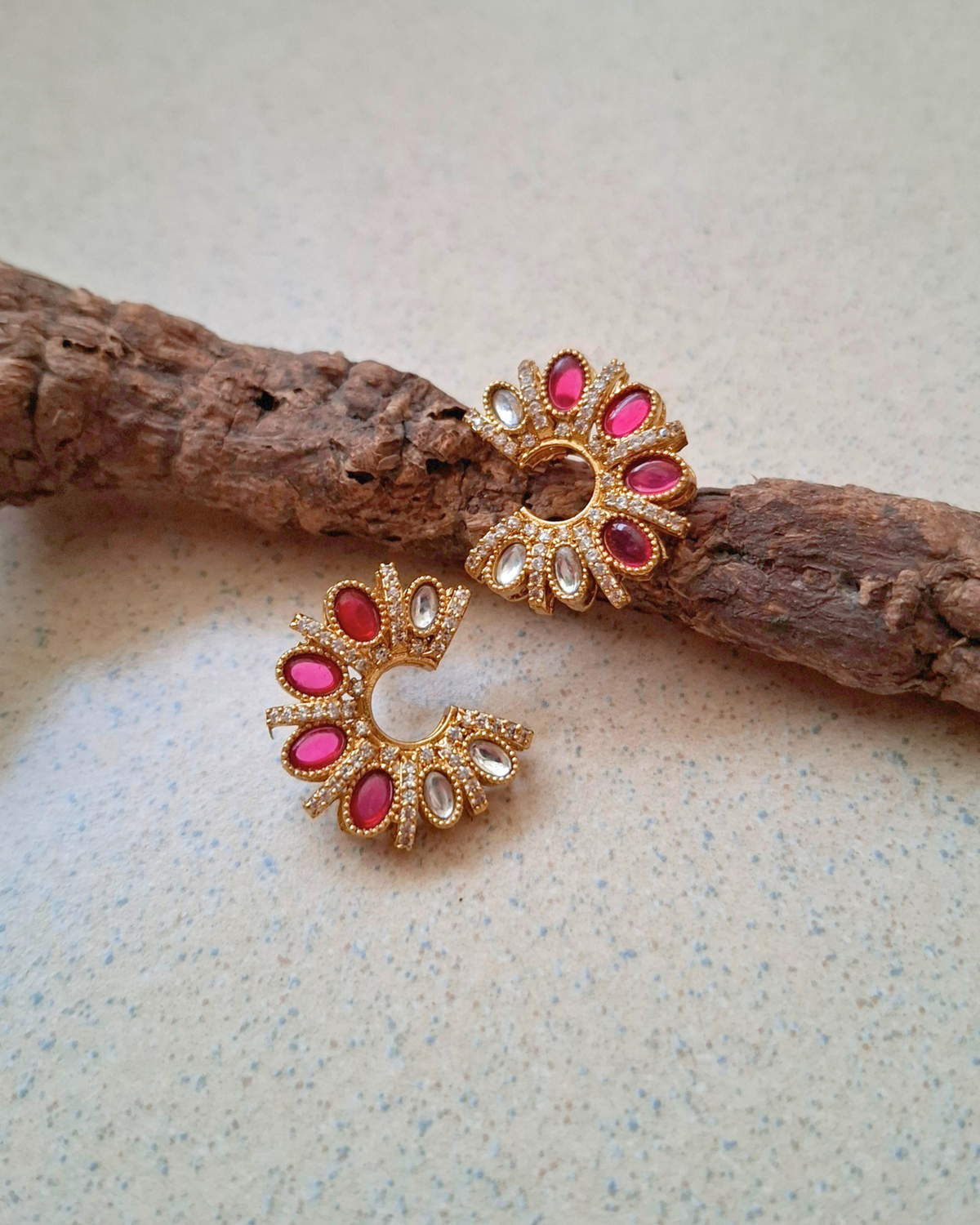 Heer Brass Earrings